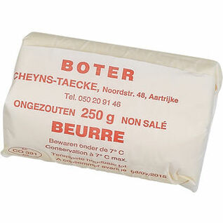 HOEVEBOTER ONGEZOUTEN 250G