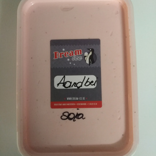 Lactosevrij/vegan soja ijs aardbei