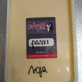 Lactosevrij/vegan soja ijs passievrucht
