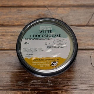 Witte chocomousse