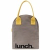 Zipper Lunch Bag Grey/Yellow